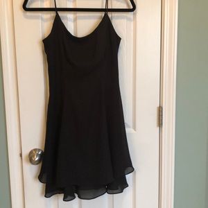 Black fit & flair dress